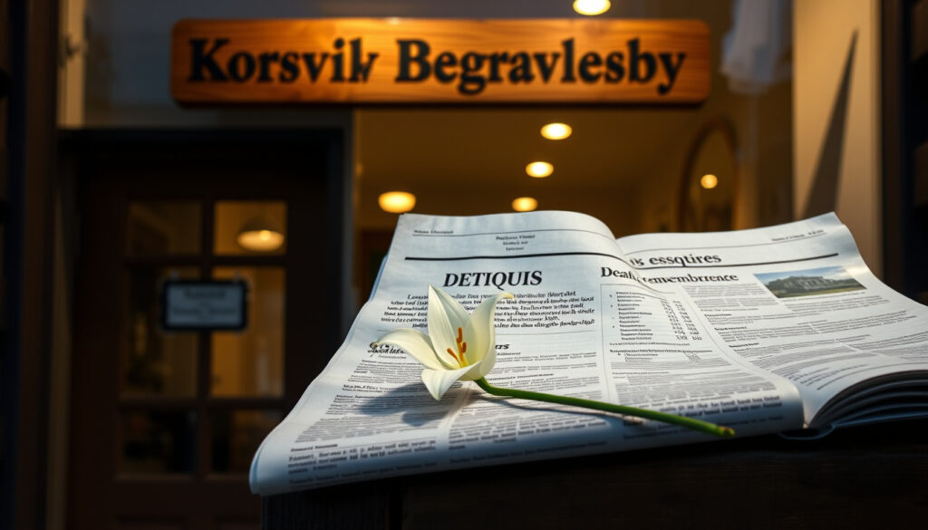 Dødsannonser fra Korsvik Begravelsesbyrå: Slik finner du dem og hva de koster